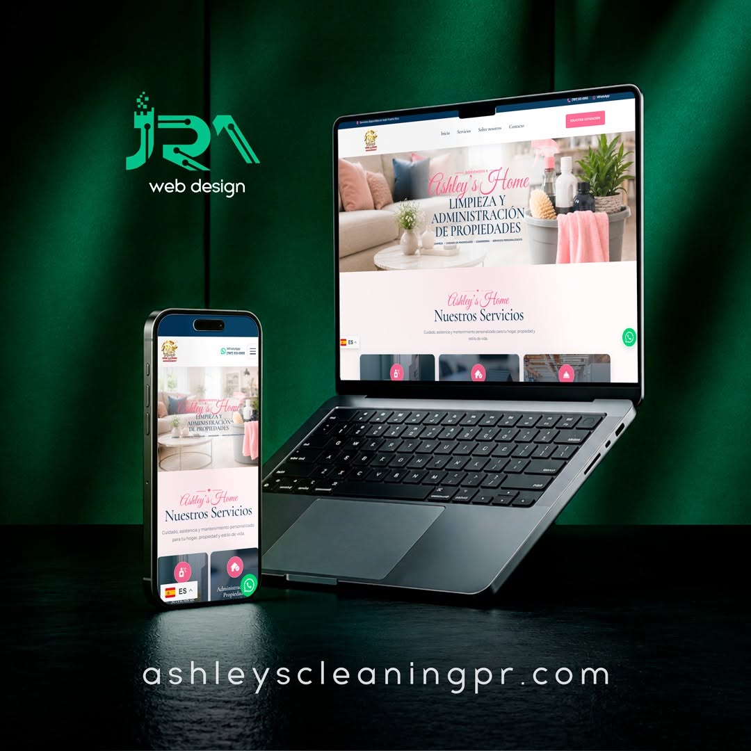 Sitio web Ashley's Cleaning PR