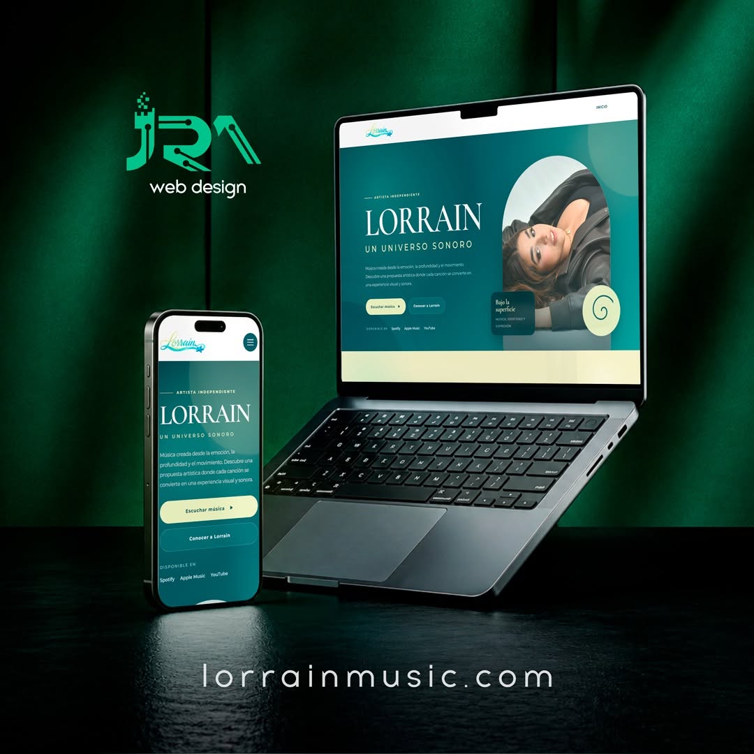 Sitio web Lorrain Music